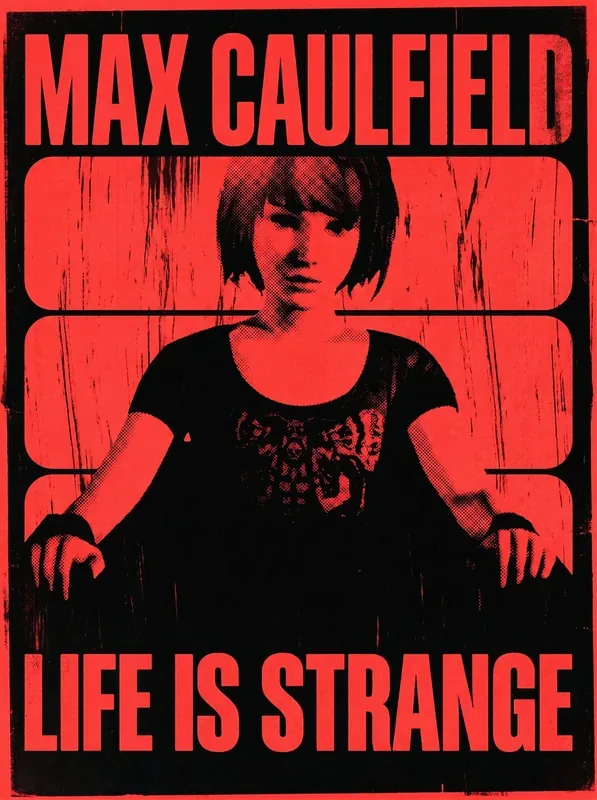 Poster ilustrado de Max en cuarto oscuro de Life is Strange